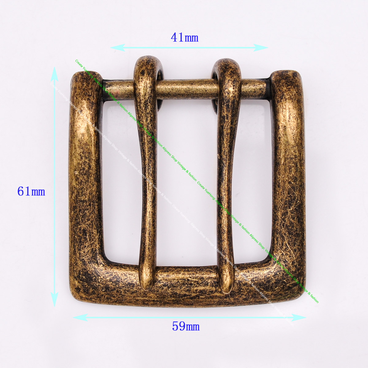 Antique Brass Hook - Männer Antike Messing Doppel Pin Zunge