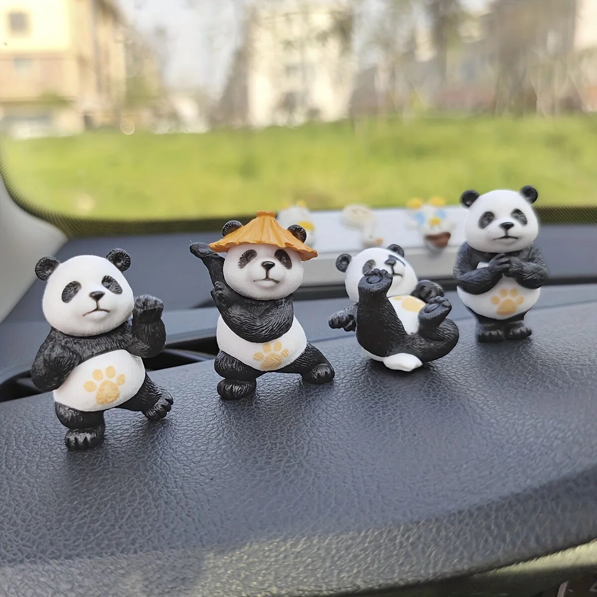 Interior Design Degree - 4 teile/satz Panda Design Auto Ornamente
