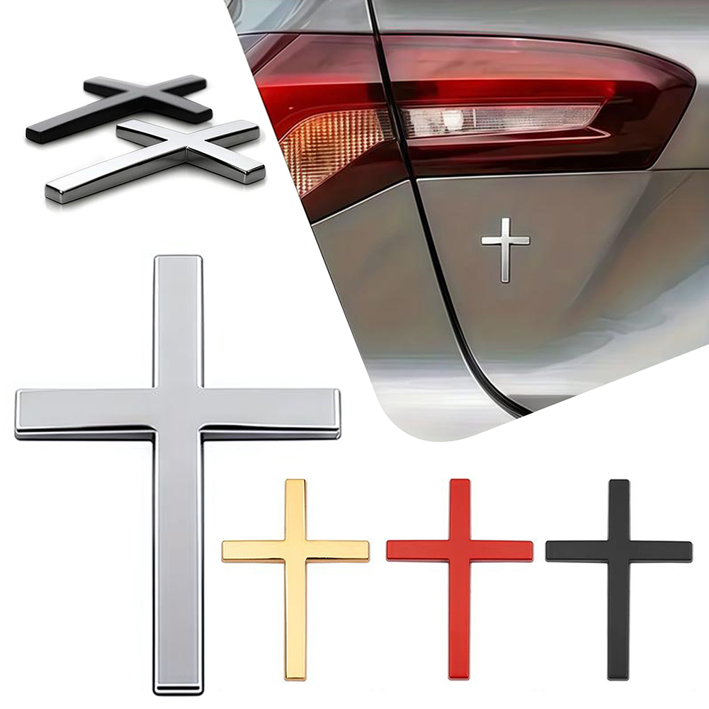 Interior Design Degree - Christlicher Kreuz-Aufkleber, SUV-Karosserie, christliche Symbole, Auto-Abzeichen,