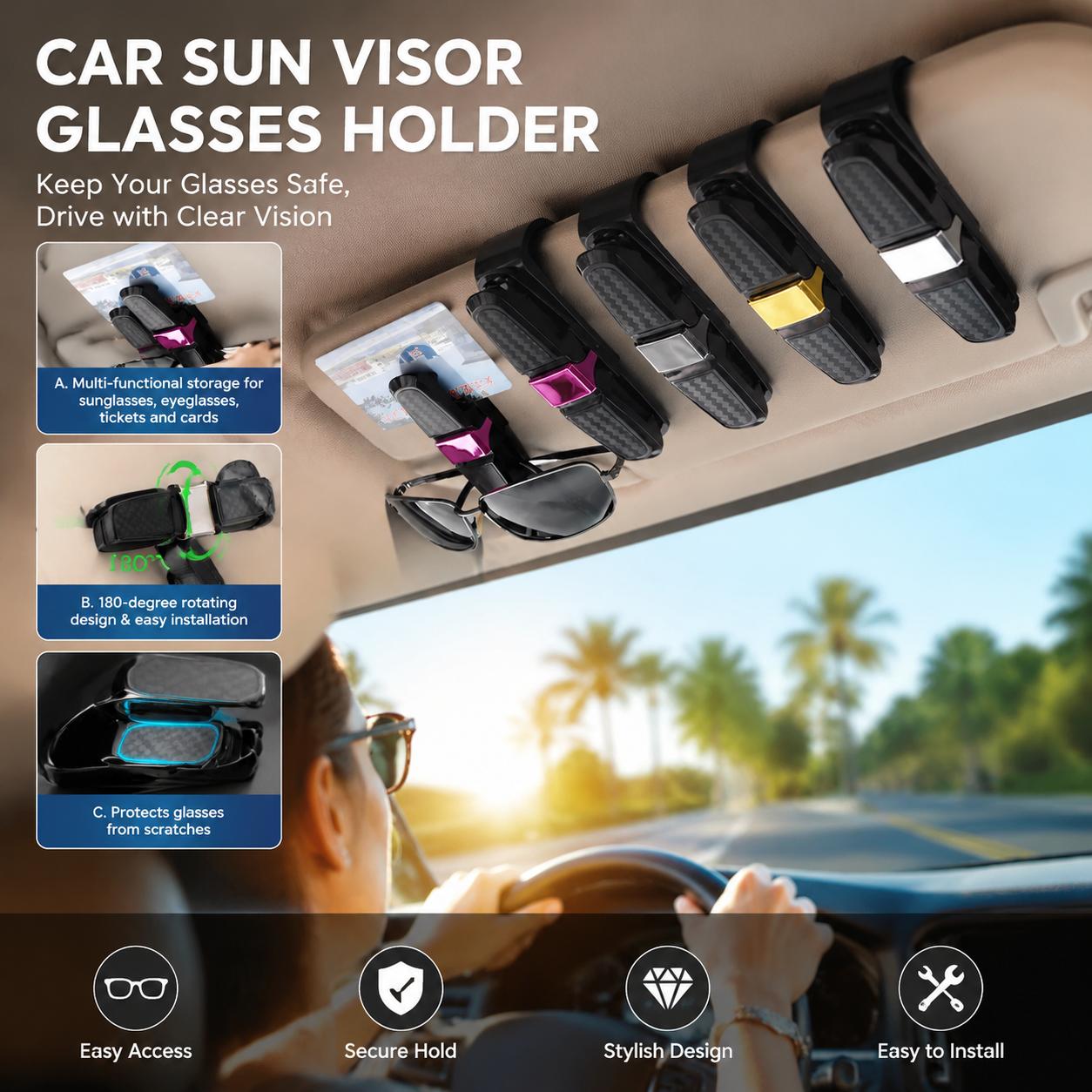 Auto-Brillenhalter-Clip für So – Interior Design Degree Bewertung und Preis