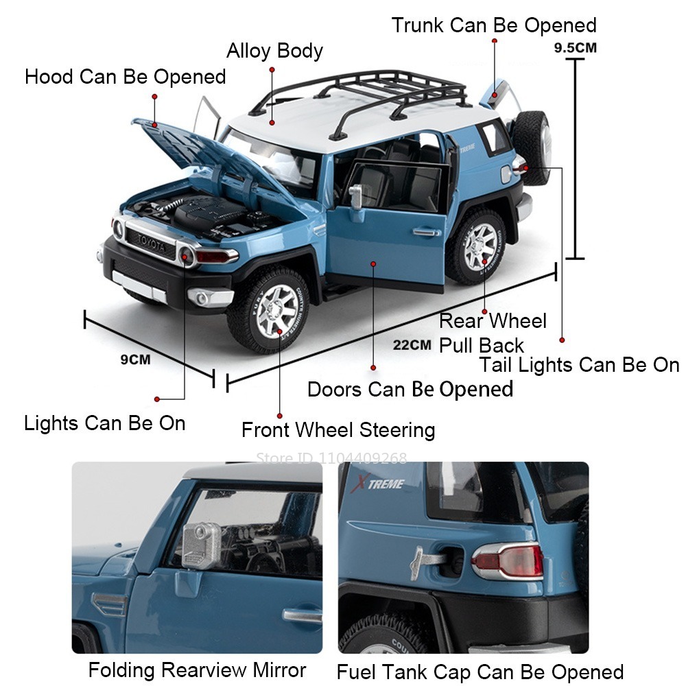 1:24 Maßstab LC79 FJ Cruiser M – Interior Design Style Quiz Bewertung und Preis